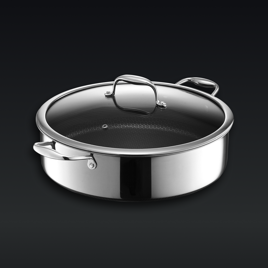 Hybrid Deep Sauté Pan/Chicken Fryer with Lid, 7-Qt - Classic Listing
