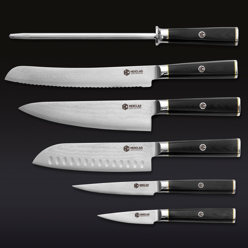 Master Series Damascus Steel Knife Set, 6-pc