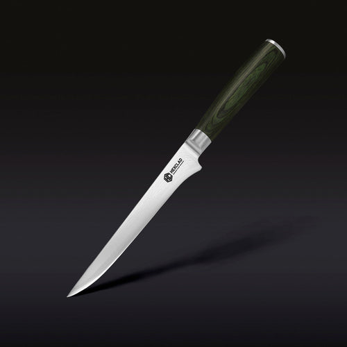 Damascus Steel Boning & Fillet Knife, 6"